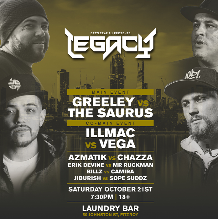 Rap Battle League Event | BATTLERAP.AU Presents: Legacy VOD | Rap Grid